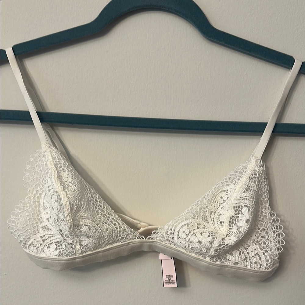 Victoria's Secret White Lace Bralette